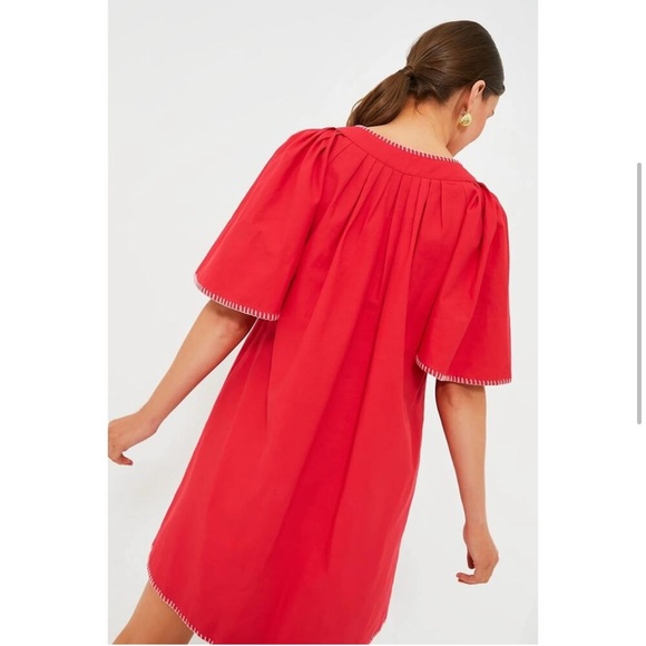 NEW TUCKERNUCK POMANDER PLACE Poppy Stitch Finley Flutter Sleeve Dress Large - Picture 8 of 13